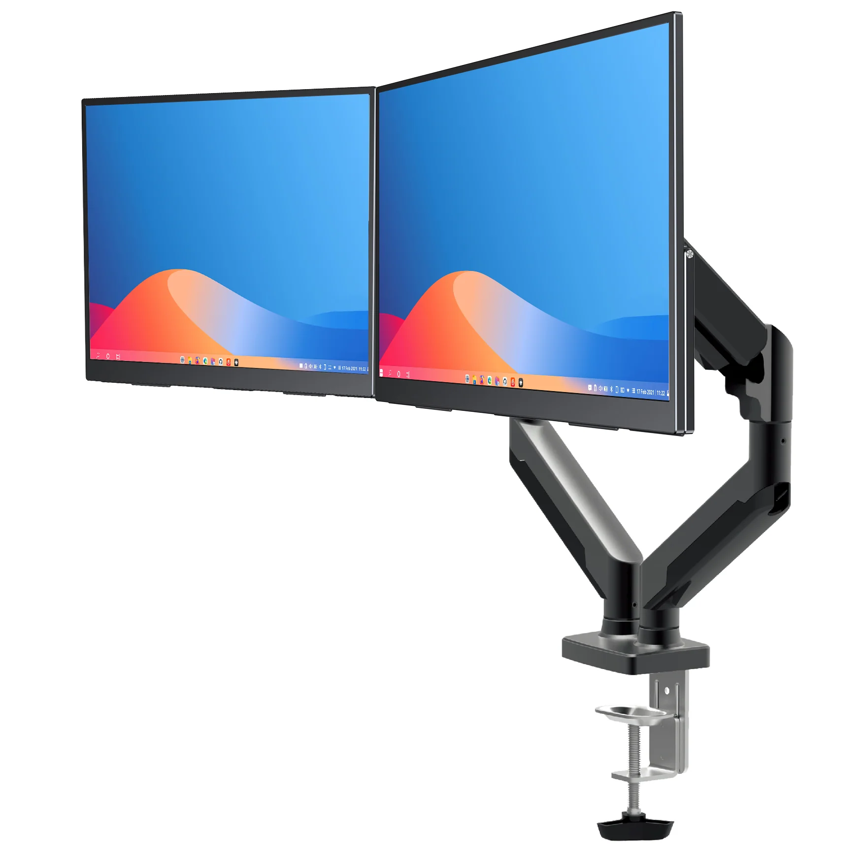 UStand - Dual Monitor Arm VESA Mount Compatible for 13" to 32" Displays - Image 2