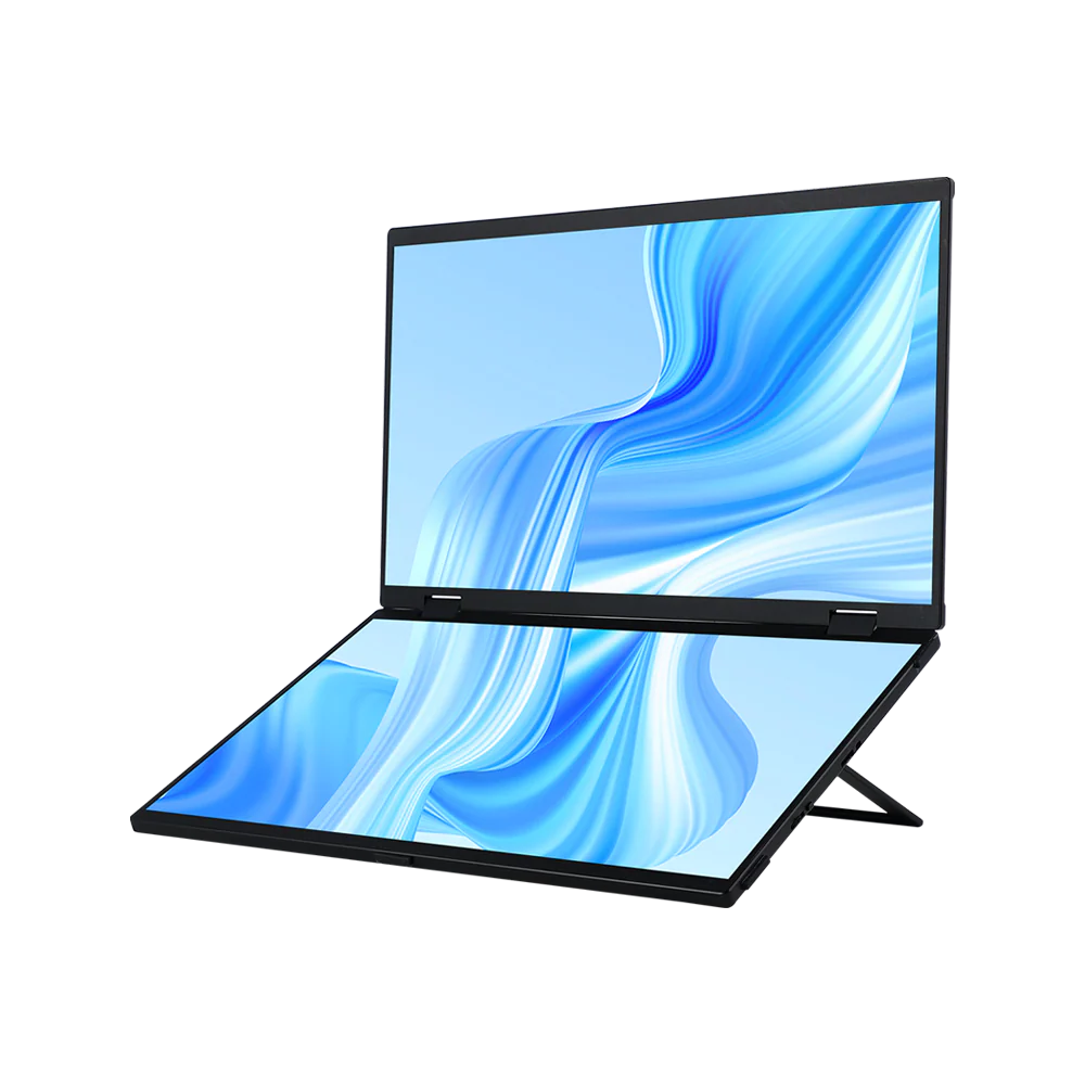 Delta - Klappbarer Monitor Stacked Doppelbildschirme Vesa Stand