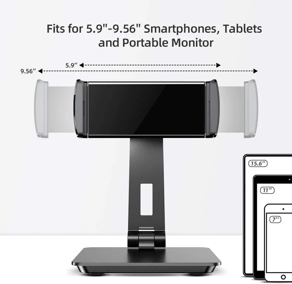 Tragbarer Monitorständer & Halterung 5,9"-9,56" verstellbar - Image 4