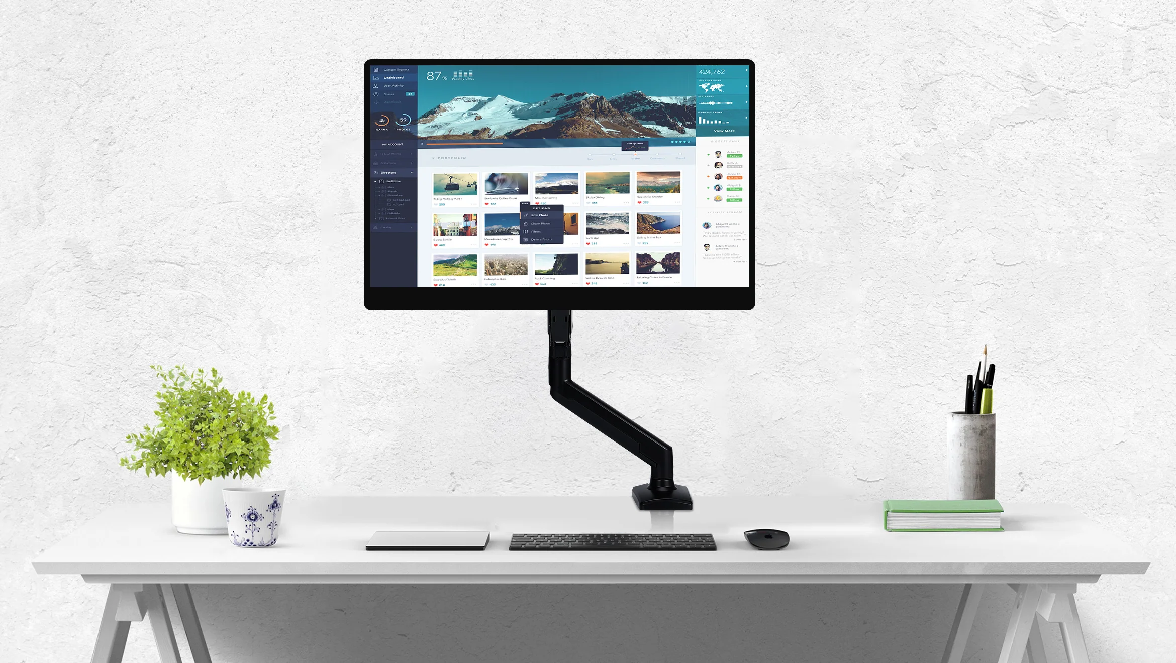 UStand - Monitor Stand VESA Mount Compatible for 13" to 32" Displays - Image 4
