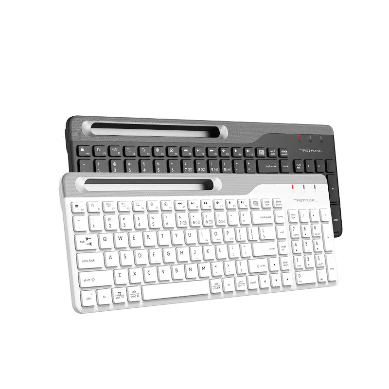 UPERFECT 15.6 Zoll Wireless Bluetooth Keyboard Full Size Four Devices Switch - Image 3