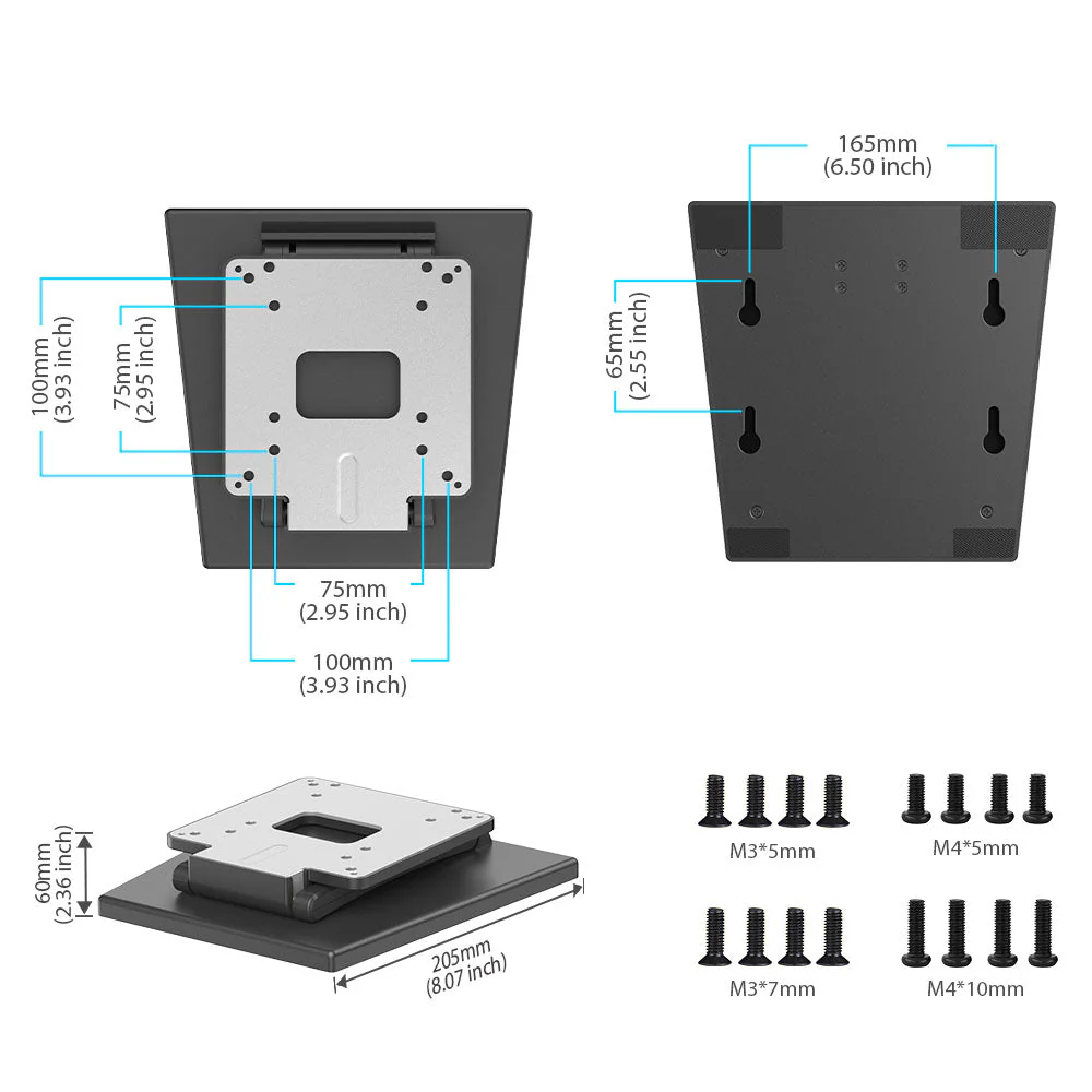 UStand - Höhenverstellbar Monitor Stand PC Desktop Vesa Halterung - Image 4